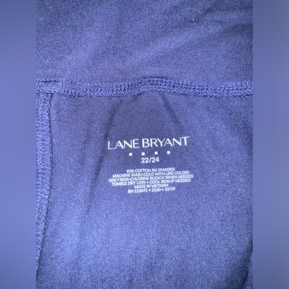 Lane Bryant Navy Latice Cutout Ankle Leggings Size 22/24 - Picture 4 of 5